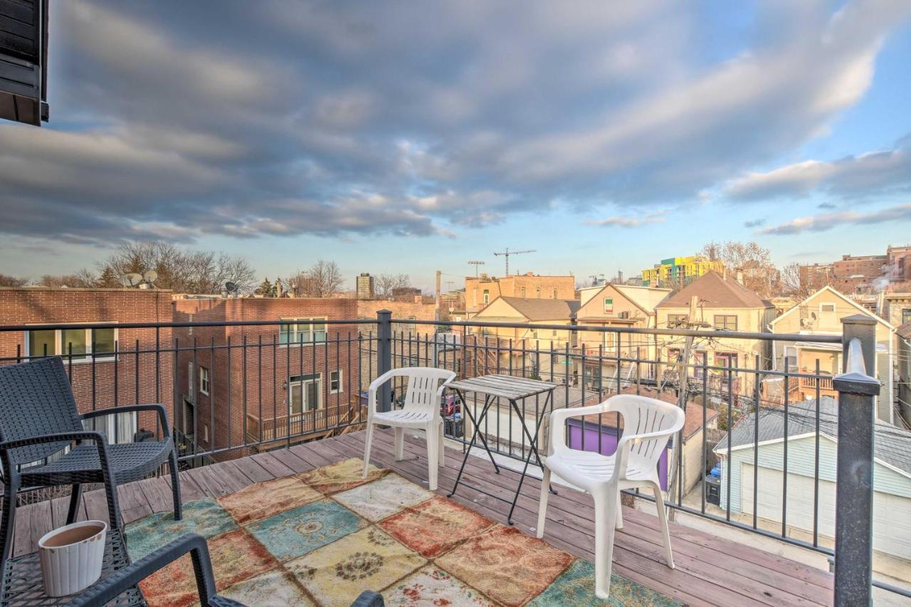 Chicago Condo With Balcony Walk To Cta Stations! Dış mekan fotoğraf